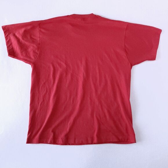 Vintage Shirt XL Unisex Screen Stars 1986 Red Montana Camping Bears T-shirt - Picture 10 of 10